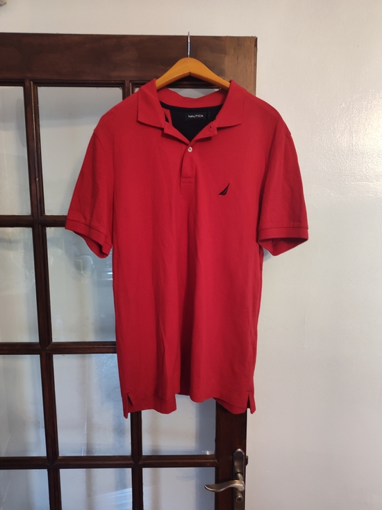 Nautica Other - Nautica Men’s Bright Red Short-Sleeve Polo with Sail Logo